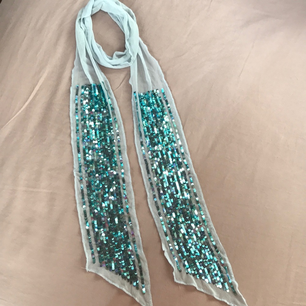 Delicate sequin scarf